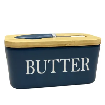 Масленка керамическая с ножом Butter A-PLUS 0480 21355