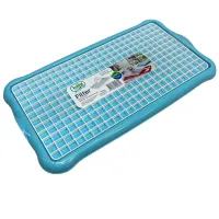 Сушка для посуды 22,4х40,5х1,6 см Hobby Life 04 1311 голубой с белым Сушка для посуды 22,4х40,5х1,6 см Hobby Life 04 1311 голубой с белым