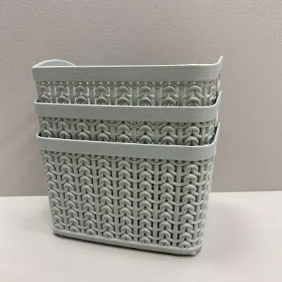 Набір кошиків 3 шт 165х125х107 мм 1,5 л Ucsan plastik M-3926 Набір кошиків 3 шт 165х125х107 мм 1,5 л Ucsan plastik M-3926