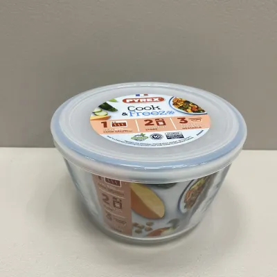 Контейнер скляний з кришкою 1,1 л Pyrex Cook&Freez 154P001 Контейнер скляний з кришкою 1,1 л Pyrex Cook&Freez 154P001