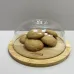 Блюдо-сырница бамбуковое с акриловой крышкой 19,5х19,5х8 см Eurogold 7016102487