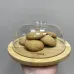 Блюдо-сырница бамбуковое с акриловой крышкой 19,5х19,5х8 см Eurogold 7016102487
