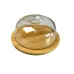Блюдо-сырница бамбуковое с акриловой крышкой 19,5х19,5х8 см Eurogold 7016102487