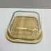 Блюдо-сирниця бамбукове зі скляною кришкою 19,2х19,2х7 см OLens O102-628