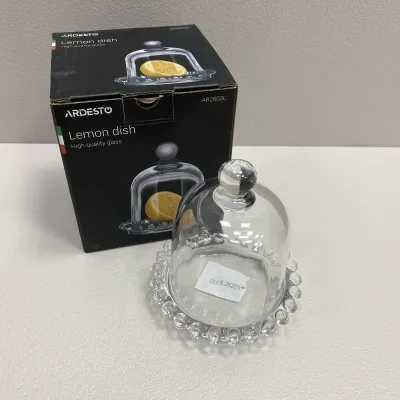 Лимонница с крышкой стеклянная 9,5х9,5 см Ardesto AR2603L