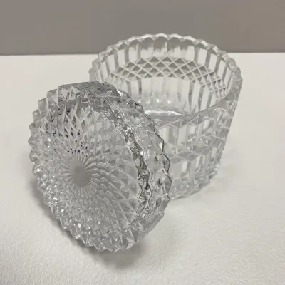 Цукорниця скляна OLens Прозоре задзеркалля 10,5х10,5 см O102-301