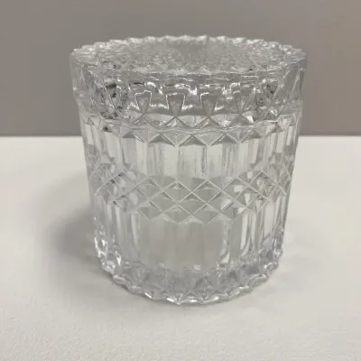 Цукорниця скляна OLens Прозоре задзеркалля 10,5х10,5 см O102-301