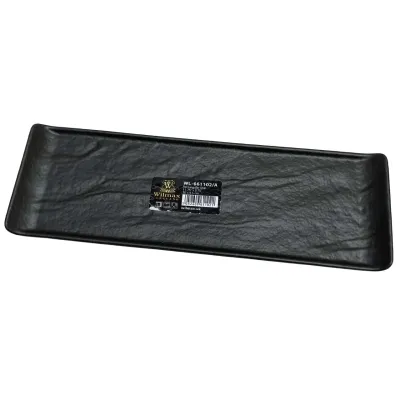 Блюдо прямокутне фарфорове 30,2х9,9 см Wilmax Slatestone Black 661102