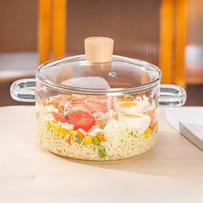 Кастрюля стеклянная со стеклянной крышкой 1,8 л 16 см A-PLUS 1057 Кастрюля стеклянная со стеклянной крышкой 1,8 л 16 см A-PLUS 1057