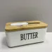 Масленка керамическая с ножом Butter A-PLUS 0480-2 белый