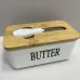 Масленка керамическая с ножом Butter A-PLUS 0480-2 белый