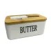 Масленка керамическая с ножом Butter A-PLUS 0480-2 белый