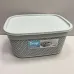 Кошик з кришкою 33х24х16,5 см 9 л Ucsan Plastik М-1164 сірий