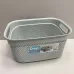 Кошик з кришкою 33х24х16,5 см 9 л Ucsan Plastik М-1164 сірий