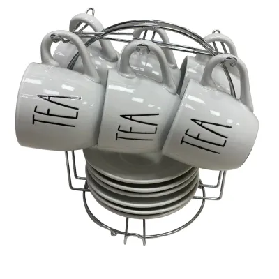 Сервіз чайний на стійці 12 предметів 230 мл S&T 1529-18 White