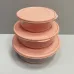Набор круглых контейнеров для продуктов Алеана 3в1 персиковый 167030