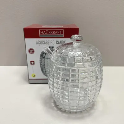 Медовница стеклянная с ложкой Разнотравье 230 мл Olens 102-662