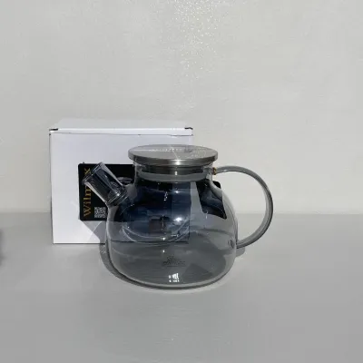 Чайник для заваривания 950 мл с металлической крышкой Wilmax Thermo Smoky Grey 8888100002