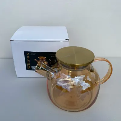 Чайник 950 мл с металлической крышкой Wilmax Thermo Amber 888810003 Чайник 950 мл с металлической крышкой Wilmax Thermo Amber 888810003
