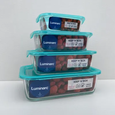 Набір контейнерів 380/820/1220/1970 мл Luminarc Keep'n Box