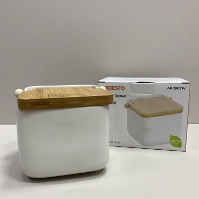 Цукровиця керамічна з кришкою 840 мл 14х12х11 см Ardesto Midori AR0907W Цукровиця керамічна з кришкою 840 мл 14х12х11 см Ardesto Midori AR0907W