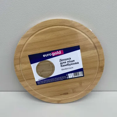 Доска для пиццы бамбуковая 32 см Eurogold 7108200018