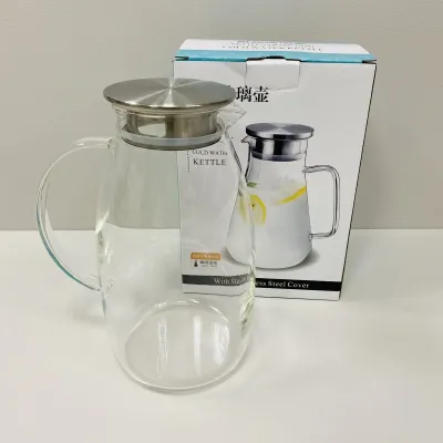 Глек скляний з металевою кришкою 2,2 л Stenson R92796