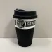 Стакан керамический с силиконовой крышкой UKC 360 мл Starbucks 9702 черный с белым Стакан керамический с силиконовой крышкой UKC 360 мл Starbucks 9702 черный с белым