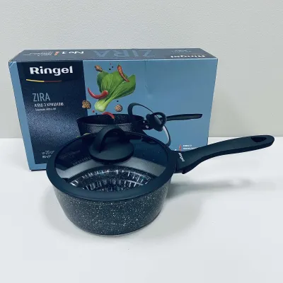 Ковш алюминиевый Ringel Zira RG-41006-20 со стеклянной крышкой 20 см 2,2 л Темно-синий (22413) Ковш алюминиевый Ringel Zira RG-41006-20 со стеклянной крышкой 20 см 2,2 л Темно-синий (22413)