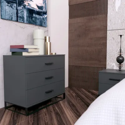 Комод Art in Head 800 Ascet 80x70x42.5 см Графіт (AS06070000030)