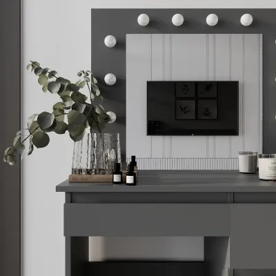 Стіл туалетний Art in Head Beauty 940х430х1400 мм сірий (TB31070700000) Стіл туалетний Art in Head Beauty 940х430х1400 мм сірий (TB31070700000)