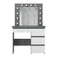 Стол туалетный Art in Head Beauty 940х430х1400 мм серый Белый бриллиант (TB31070100000)