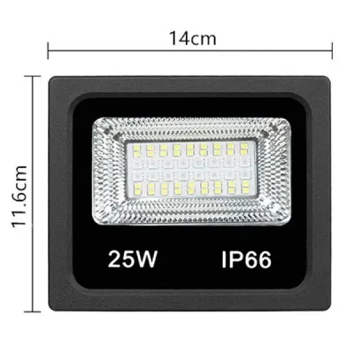 Прожектор с влагозащитой RIAS Smart LED RGB IP66 25W Bluetooth управление с приложения Black