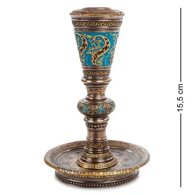 Винтажный подсвечник в арабском стиле Veronese 15 см Коричневый (AL230044)