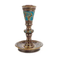 Вінтажний свічник в арабському стилі Veronese 15 см Коричневий (AL230044)