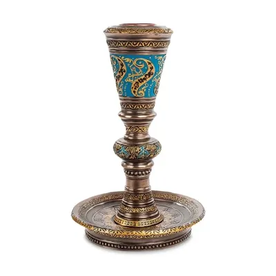 Винтажный подсвечник в арабском стиле Veronese 15 см Коричневый (AL230044)