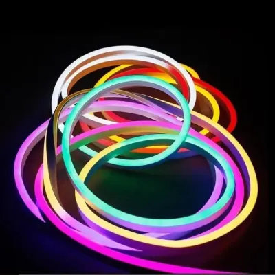 Світлодіодна стрічка RIAS JL-2835 RGB IP65 5м Неон Різнокольоровий 12V-220V Світлодіодна стрічка RIAS JL-2835 RGB IP65 5м Неон Різнокольоровий 12V-220V