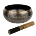 Поющая чаша Kailash Мандала Мани Ваджр двойной 200х200х100 мм Античный Бронзовый (27714)