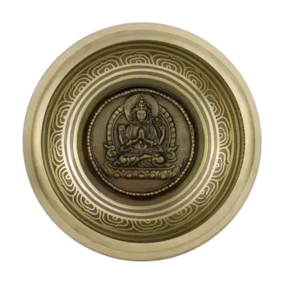 Поющая чаша Kailash Авалокитешвара Мантры Мани Мандала Мани 167х167х71 мм Бронзовый (27726) Поющая чаша Kailash Авалокитешвара Мантры Мани Мандала Мани 167х167х71 мм Бронзовый (27726)