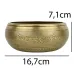 Співоча чаша Kailash Авалокітешвара Мантри Мані Подвійний ваджр 167х167х71 мм Бронзовий (27728)