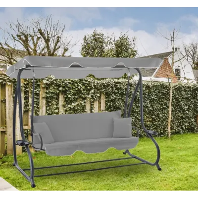 Садова качеля Garden Line Venera 210x120x170 см Grey Садова качеля Garden Line Venera 210x120x170 см Grey