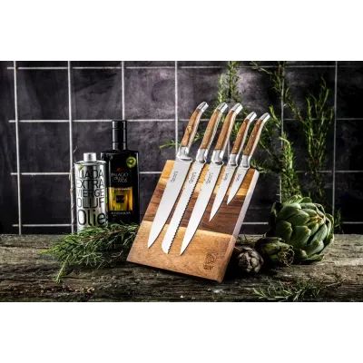 Набір ножів із 6 предметів Style de Vie Luxury Line (KoksmesSetOlijf) Набір ножів із 6 предметів Style de Vie Luxury Line (KoksmesSetOlijf)