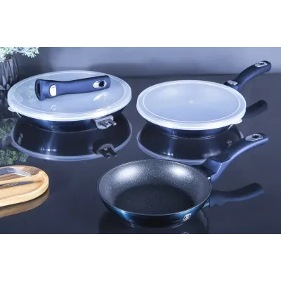 Набір сковорідок Berlinger Haus Metallic Line Aquamarine Edition (BH-7056)