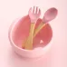 Набір дитячого Metr+ термостійкого посуду 6 предметів Pink (16608) Набір дитячого Metr+ термостійкого посуду 6 предметів Pink (16608)