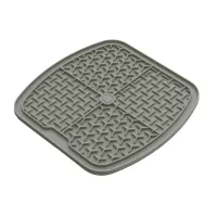 Коврик для медленного питания собак и кошек GeorPlast Lick it up 20x20x0.5 см Серый (10125)