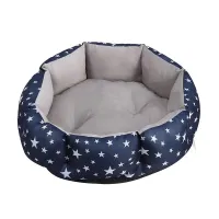 Лежак для котів собак круглий No Brand SY-2022-1208 Blue Stars S 40х18х12 см Лежак для котів собак круглий No Brand SY-2022-1208 Blue Stars S 40х18х12 см
