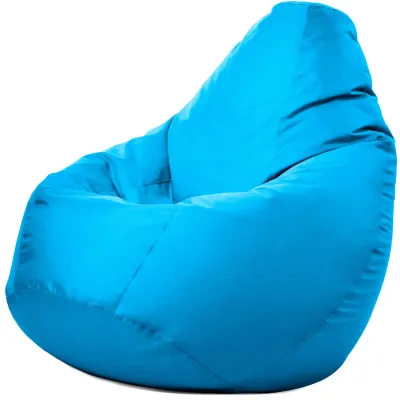 Крісло-мішок груша Оксфорд Waterproof 3XL 95х90х100 см iQmebel Блакитний знімний чохол Крісло-мішок груша Оксфорд Waterproof 3XL 95х90х100 см iQmebel Блакитний знімний чохол