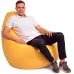 Кресло-мешок груша Оксфорд Waterproof 3XL 95х90х100 см iQmebel Желтый сьемный чехол
