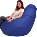 Крісло-мішок груша Оксфорд Waterproof 3XL 95х90х100 см iQmebel Синій знімний чохол