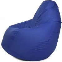 Крісло-мішок груша Оксфорд Waterproof 3XL 95х90х100 см iQmebel Синій знімний чохол